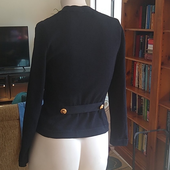 St. John Knit Black Jacket SX P. - Picture 6 of 7